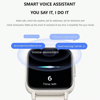 Montre intelligente étanche DM60 de 1,83 pouces, prend en charge la surveillance de la température corporelle/fréquence cardiaque/oxygène sanguin/surveillance de la pression artérielle