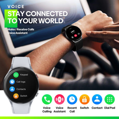 Montre intelligente Zeblaze GTR 3 1,32 pouces, prise en charge des appels vocaux/fréquence cardiaque/oxygène sanguin/température de la peau au poignet/modes sportifs