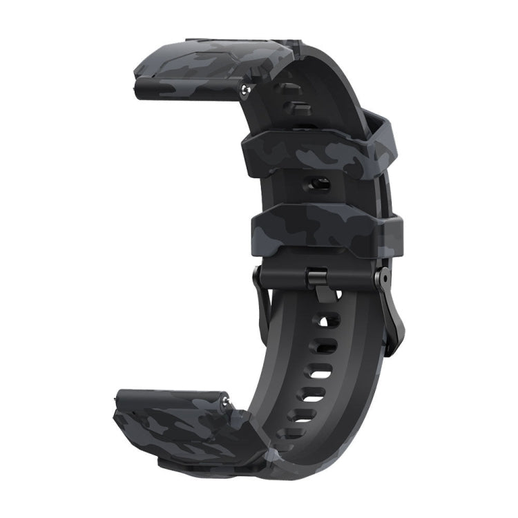Pour bracelet de montre en silicone KOSPET TANK M1 Pro (CA0832B), Watch Band Camouflage, Watch Band Black
