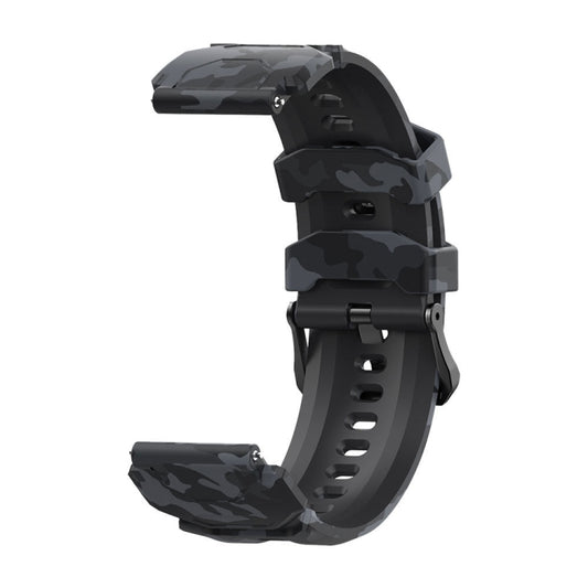 Pour bracelet de montre en silicone KOSPET TANK M1 Pro (CA0832B), Watch Band Camouflage, Watch Band Black