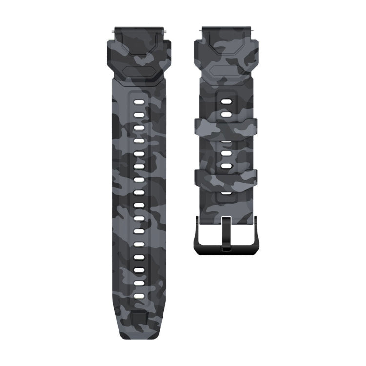 Pour bracelet de montre en silicone KOSPET TANK M1 Pro (CA0832B), Watch Band Camouflage, Watch Band Black