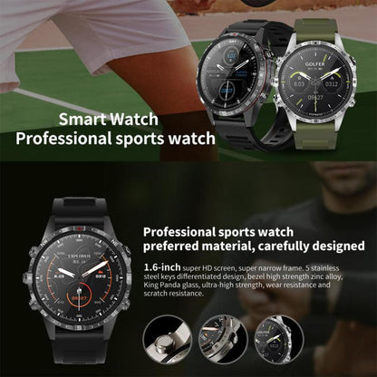 Montre intelligente étanche HAMTOD GT45 1,6 pouces, prise en charge des appels Bluetooth/fréquence cardiaque/surveillance de l'oxygène sanguin