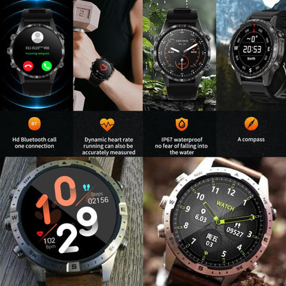 Montre intelligente étanche HAMTOD GT45 1,6 pouces, prise en charge des appels Bluetooth/fréquence cardiaque/surveillance de l'oxygène sanguin