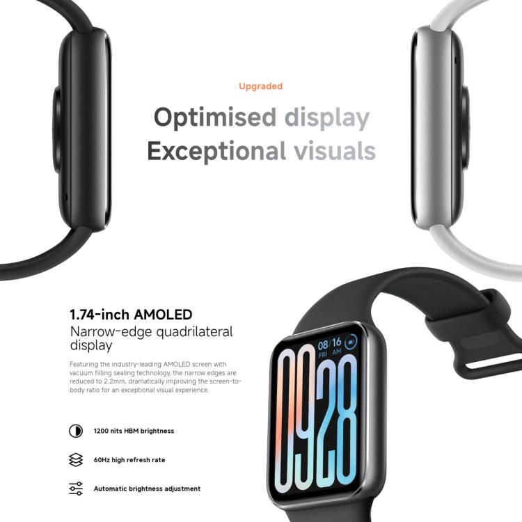 Montre connectée Xiaomi Smart Band 9 Pro d'origine, écran AMOLED 1,74 pouce, étanche 5 ATM, prise en charge du suivi de l'oxygène dans le sang et de la fréquence cardiaque, Smart Band 9 Pro Global Silver