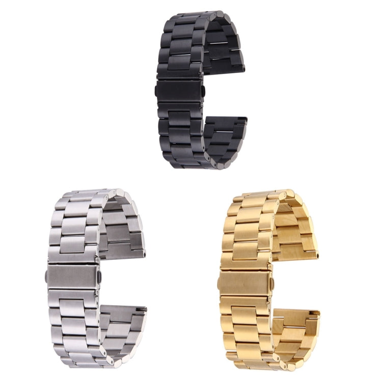 Pour Fitbit Blaze montre intelligente boucle papillon 3 perles bracelet de montre en acier inoxydable
