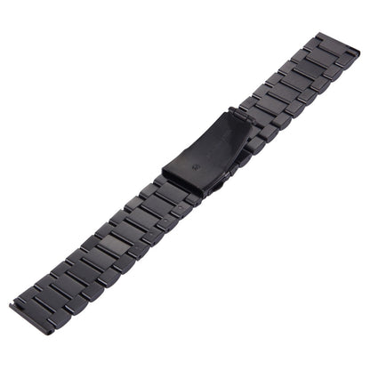 Pour Samsung Gear S2 montre intelligente classique boucle papillon 3 perles bracelet en acier inoxydable
