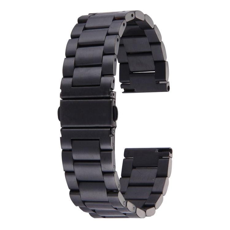 Pour Samsung Gear S2 montre intelligente classique boucle papillon 3 perles bracelet en acier inoxydable