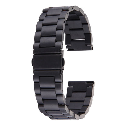 Pour Samsung Gear S2 montre intelligente classique boucle papillon 3 perles bracelet en acier inoxydable