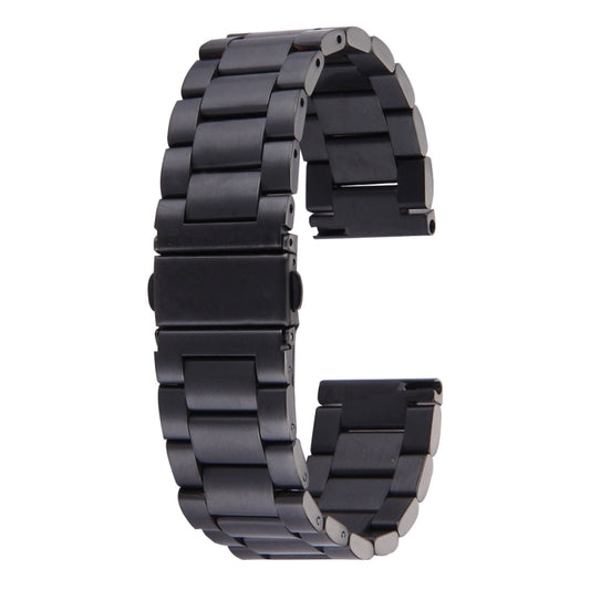 Pour Samsung Gear S2 montre intelligente classique boucle papillon 3 perles bracelet en acier inoxydable