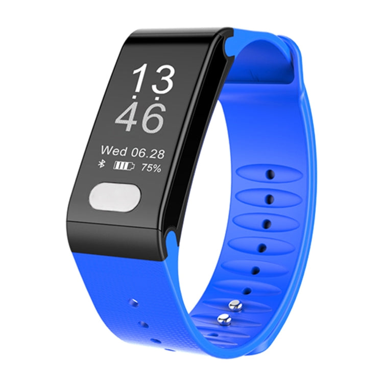 TLW T6 Fitness Tracker Bracelet intelligent avec écran OLED de 0,96 pouces, prise en charge du mode sport / ECG / moniteur de fréquence cardiaque / pression artérielle / moniteur de sommeil, T6 Black, T6 Blue, T6 Red