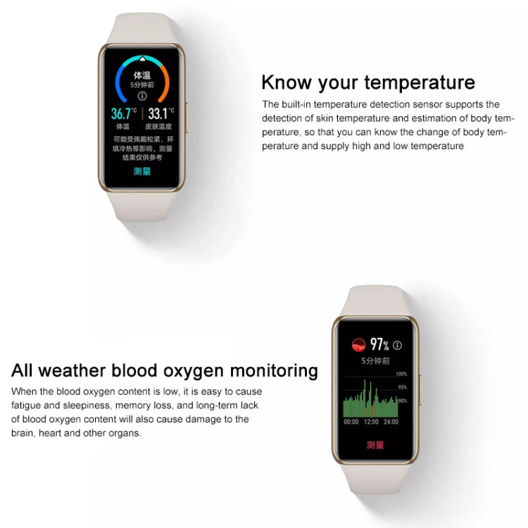 Écran couleur AMOLED d'origine Huawei Band 6 Pro 1,47 pouces