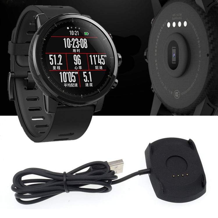 Câble de chargement USB de chargeur de berceau de remplacement Portable de 1 m pour montre intelligente Amazfit 2
