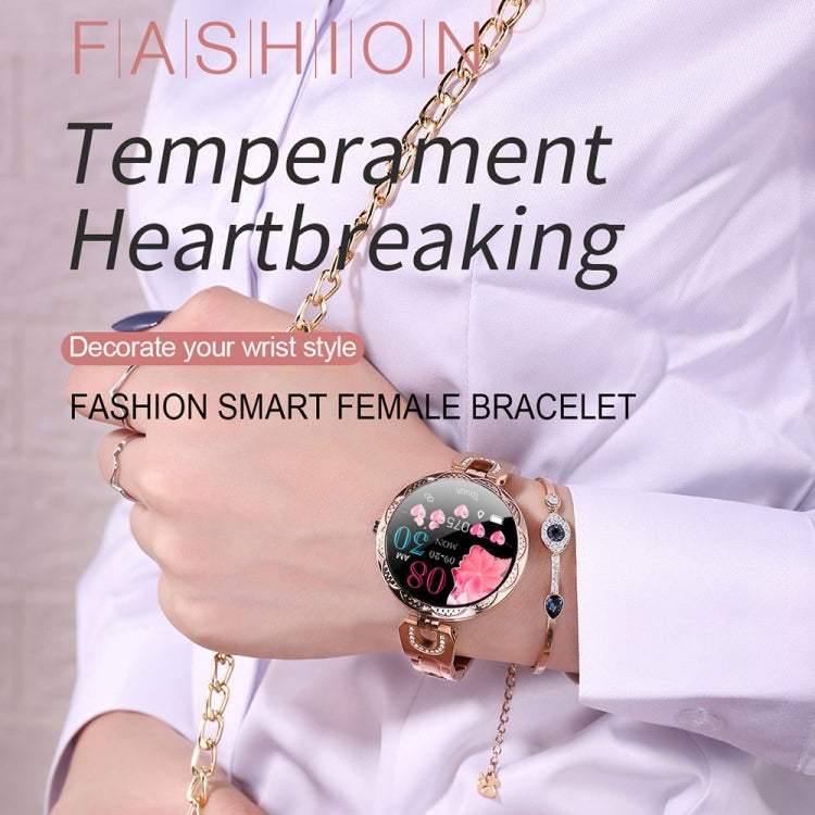 Bracelet féminin intelligent AK15 Fashion, écran LCD couleur de 1,08 pouces, étanche IP67, prise en charge de la surveillance de la fréquence cardiaque/surveillance du sommeil/photographie à distance