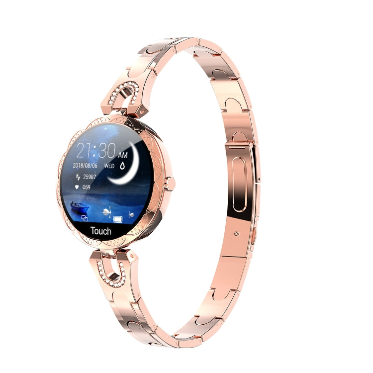 Bracelet féminin intelligent AK15 Fashion, écran LCD couleur de 1,08 pouces, étanche IP67, prise en charge de la surveillance de la fréquence cardiaque/surveillance du sommeil/photographie à distance