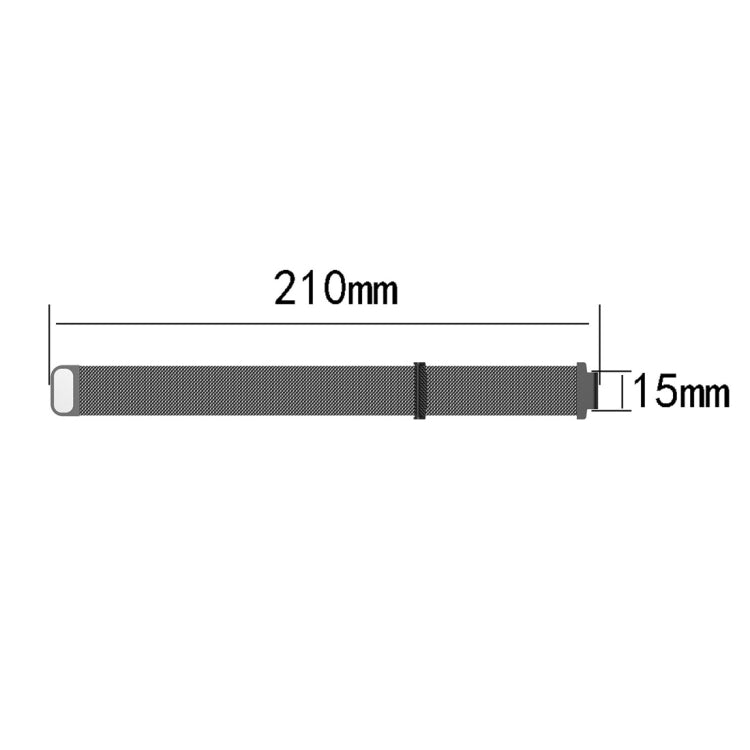 Bracelet de montre milanais pour Garmin Forerunner 235 22 cm, 22cm