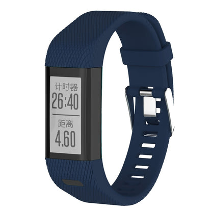 Bracelet de montre en silicone pour montre intelligente Garmin Vivosmart HR+