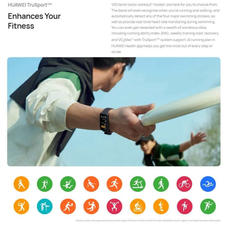 Montre intelligente AMOLED HUAWEI Band 8 NFC 1,47 pouces, prend en charge la fréquence cardiaque / la pression artérielle / l'oxygène sanguin / la surveillance du sommeil, HUAWEI Band 8 NFC