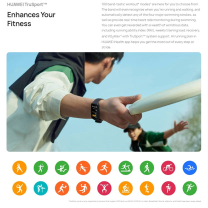 Montre intelligente AMOLED HUAWEI Band 8 NFC 1,47 pouces, prend en charge la fréquence cardiaque / la pression artérielle / l'oxygène sanguin / la surveillance du sommeil, HUAWEI Band 8 NFC