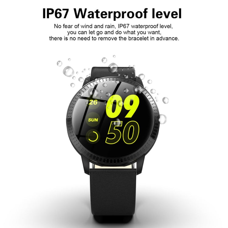 CF18 1,22 pouces écran couleur IPX67 montre intelligente Bluetooth étanche, prise en charge du rappel d'appel/surveillance de la fréquence cardiaque/surveillance de la pression artérielle/surveillance du sommeil
