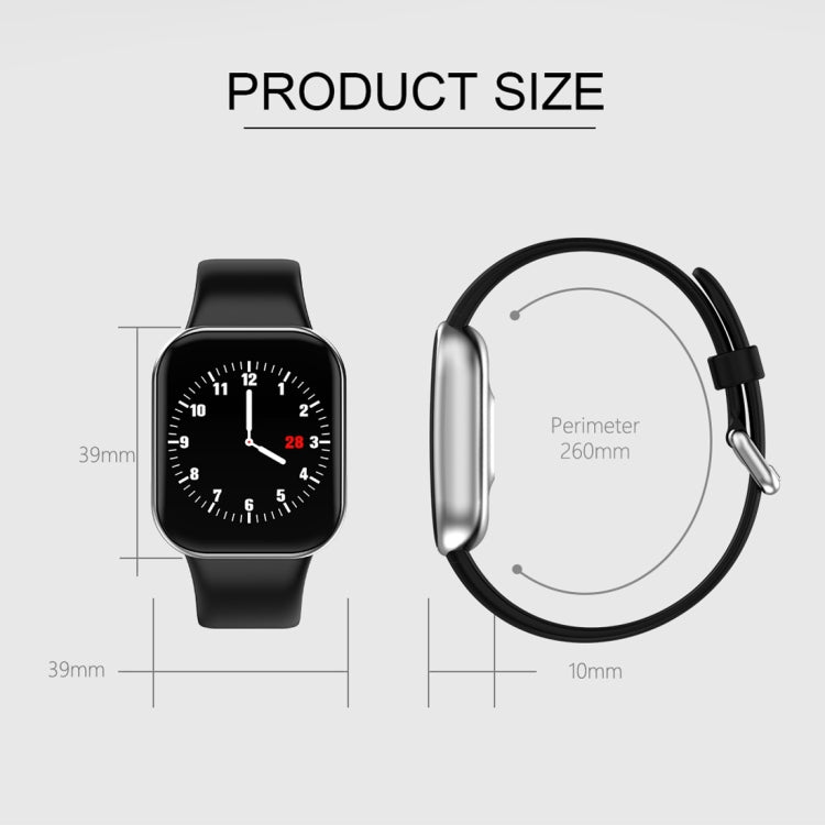 X16 1,3 pouces TFT couleur écran IP67 étanche Bluetooth Smartwatch, prise en charge du rappel d'appel/surveillance de la fréquence cardiaque/surveillance de la pression artérielle/surveillance du sommeil (noir)