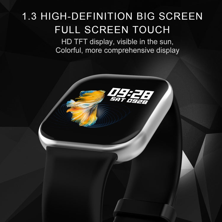 X16 1,3 pouces TFT couleur écran IP67 étanche Bluetooth Smartwatch, prise en charge du rappel d'appel/surveillance de la fréquence cardiaque/surveillance de la pression artérielle/surveillance du sommeil (noir)