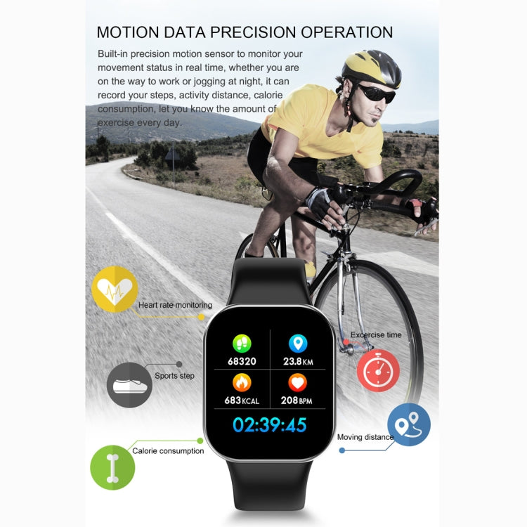 X16 1,3 pouces TFT couleur écran IP67 étanche Bluetooth Smartwatch, prise en charge du rappel d'appel/surveillance de la fréquence cardiaque/surveillance de la pression artérielle/surveillance du sommeil (noir)