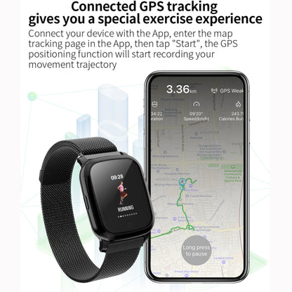 CV06 Bracelet intelligent en TPU avec écran couleur TFT de 1,3 pouces, rappel d'appel/surveillance de la fréquence cardiaque/surveillance de la pression artérielle/surveillance du sommeil/surveillance de l'oxygène dans le sang