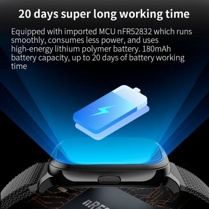 CV06 Bracelet intelligent en TPU avec écran couleur TFT de 1,3 pouces, rappel d'appel/surveillance de la fréquence cardiaque/surveillance de la pression artérielle/surveillance du sommeil/surveillance de l'oxygène dans le sang