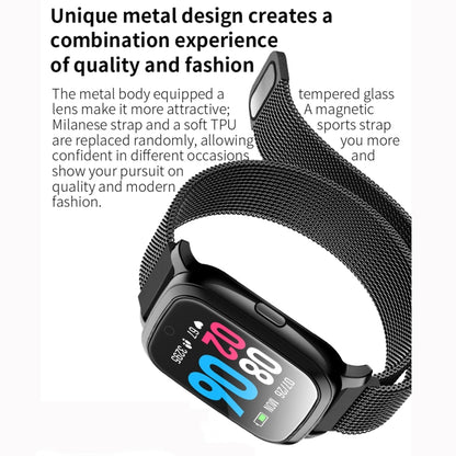 CV06 Bracelet intelligent en TPU avec écran couleur TFT de 1,3 pouces, rappel d'appel/surveillance de la fréquence cardiaque/surveillance de la pression artérielle/surveillance du sommeil/surveillance de l'oxygène dans le sang