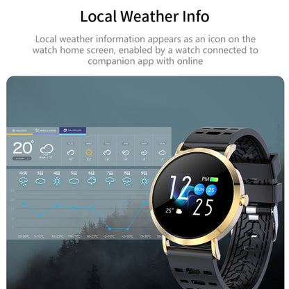 CV08C Bracelet de montre intelligent en acier avec écran couleur TFT de 1,0 pouces, rappel d'appel/surveillance de la fréquence cardiaque/surveillance de la pression artérielle/surveillance du sommeil/surveillance de l'oxygène dans le sang