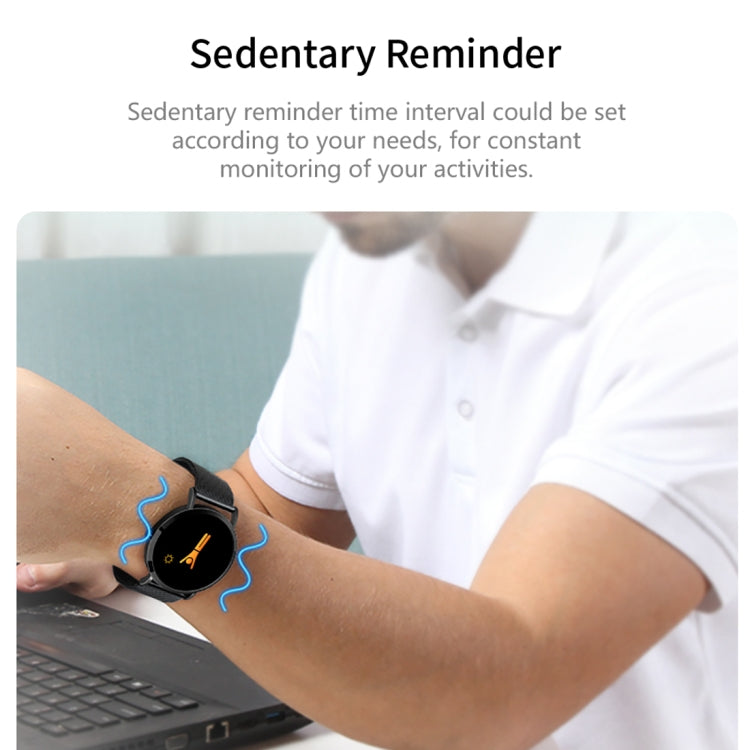 CV08C Bracelet de montre intelligent en acier avec écran couleur TFT de 1,0 pouces, rappel d'appel/surveillance de la fréquence cardiaque/surveillance de la pression artérielle/surveillance du sommeil/surveillance de l'oxygène dans le sang