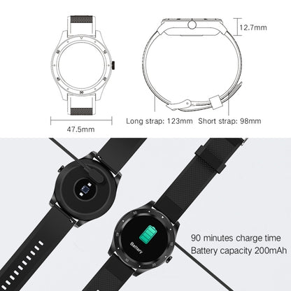 Montre intelligente S6 à écran couleur IPS de 1,3 pouces, prise en charge de la surveillance de la fréquence cardiaque/surveillance de la pression artérielle/surveillance du sommeil/cycle physiologique féminin