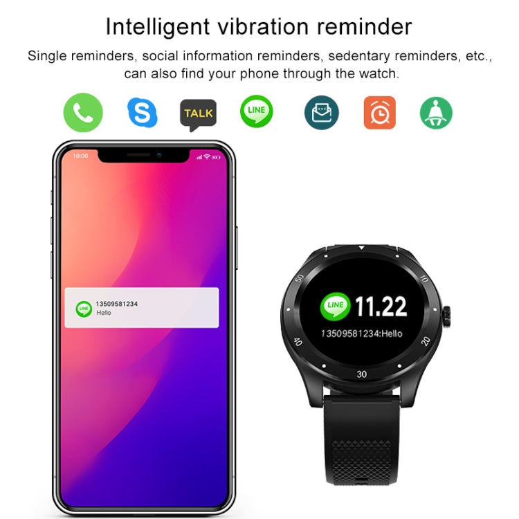 Montre intelligente S6 à écran couleur IPS de 1,3 pouces, prise en charge de la surveillance de la fréquence cardiaque/surveillance de la pression artérielle/surveillance du sommeil/cycle physiologique féminin