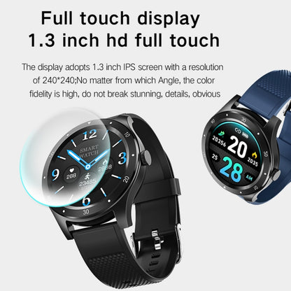 Montre intelligente S6 à écran couleur IPS de 1,3 pouces, prise en charge de la surveillance de la fréquence cardiaque/surveillance de la pression artérielle/surveillance du sommeil/cycle physiologique féminin