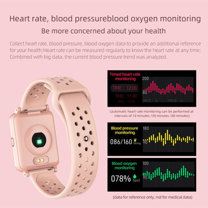 Montre intelligente P8 à écran couleur IPS de 1,3 pouces, prise en charge de la surveillance de la fréquence cardiaque/surveillance de la pression artérielle/surveillance du sommeil/surveillance de l'oxygène dans le sang