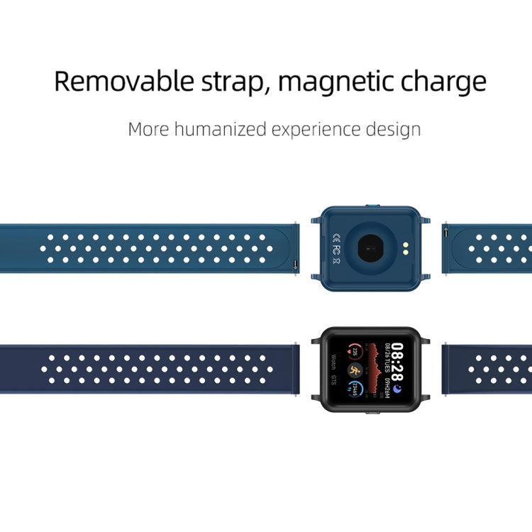 Montre intelligente P8 à écran couleur IPS de 1,3 pouces, prise en charge de la surveillance de la fréquence cardiaque/surveillance de la pression artérielle/surveillance du sommeil/surveillance de l'oxygène dans le sang