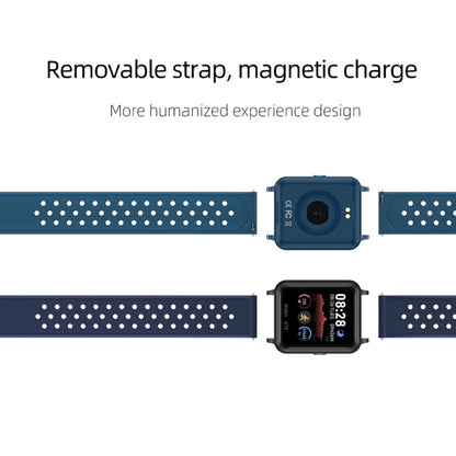 Montre intelligente P8 à écran couleur IPS de 1,3 pouces, prise en charge de la surveillance de la fréquence cardiaque/surveillance de la pression artérielle/surveillance du sommeil/surveillance de l'oxygène dans le sang