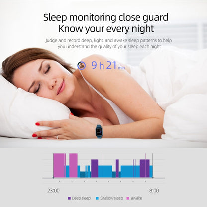 Montre intelligente P8 à écran couleur IPS de 1,3 pouces, prise en charge de la surveillance de la fréquence cardiaque/surveillance de la pression artérielle/surveillance du sommeil/surveillance de l'oxygène dans le sang