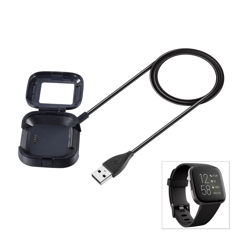 Pour câble de chargeur USB pour montre intelligente Fitbit Versa 2, longueur: 90 cm