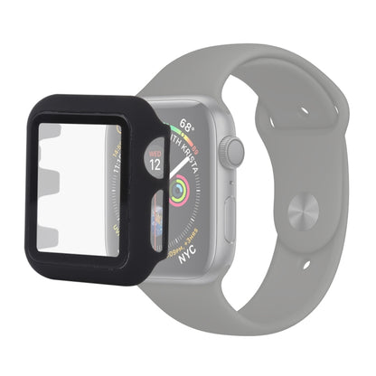 Étui de protection PC + verre pour Apple Watch Series 5 & 4 44 mm, For Apple Watch Series 6 / 5 / 4 / Watch SE 44mm