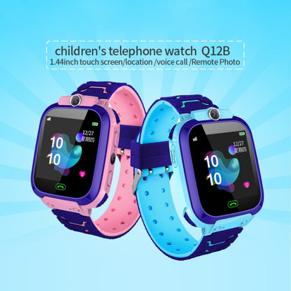 Montre connectée Q12B à écran couleur de 1,44 pouces pour enfants, prise en charge du positionnement LBS / numérotation bidirectionnelle / premiers secours à une touche / surveillance vocale / application Setracker