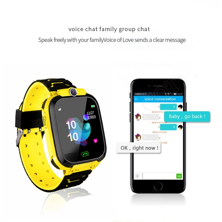 Montre connectée Q12B à écran couleur de 1,44 pouces pour enfants, prise en charge du positionnement LBS / numérotation bidirectionnelle / premiers secours à une touche / surveillance vocale / application Setracker