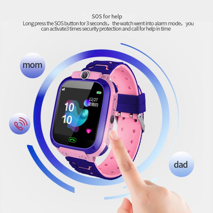 Montre connectée Q12B à écran couleur de 1,44 pouces pour enfants, prise en charge du positionnement LBS / numérotation bidirectionnelle / premiers secours à une touche / surveillance vocale / application Setracker