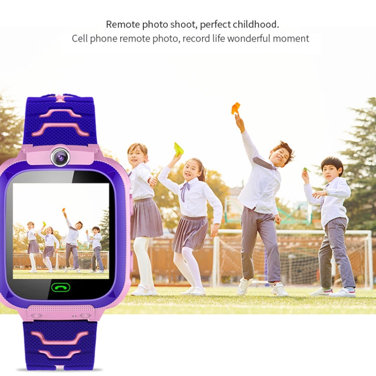 Montre connectée Q12B à écran couleur de 1,44 pouces pour enfants, prise en charge du positionnement LBS / numérotation bidirectionnelle / premiers secours à une touche / surveillance vocale / application Setracker