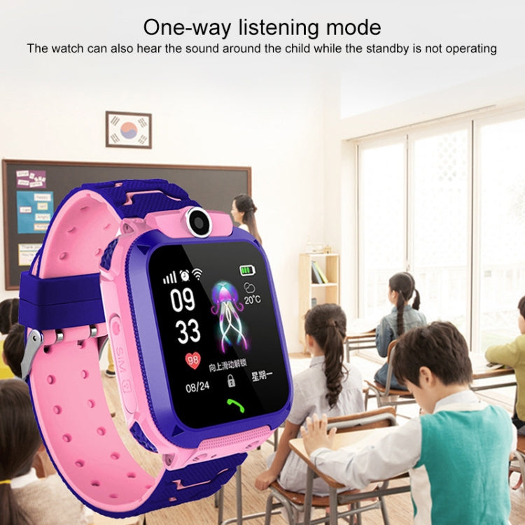 Montre connectée Q120 à écran couleur de 1,44 pouces pour enfants, étanche IP67, prise en charge du positionnement LBS / numérotation bidirectionnelle / premiers secours à une touche / surveillance vocale / application Setracker