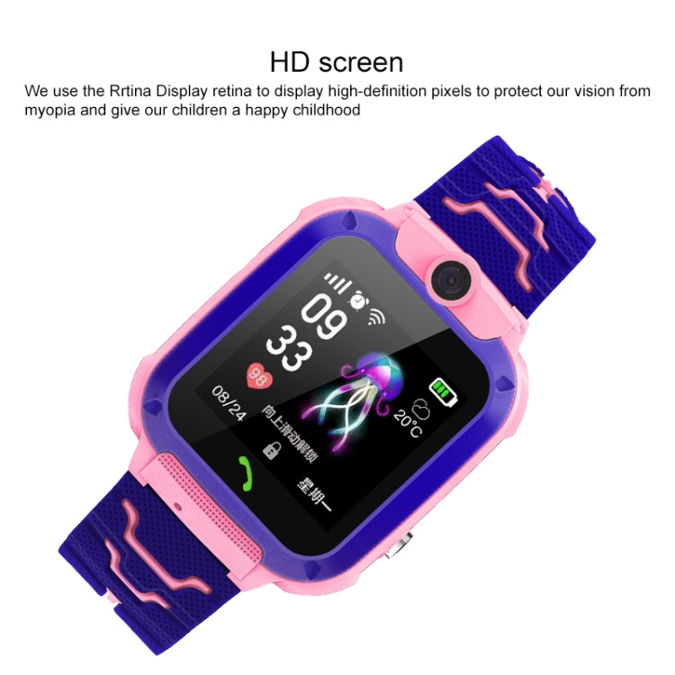Montre connectée Q120 à écran couleur de 1,44 pouces pour enfants, étanche IP67, prise en charge du positionnement LBS / numérotation bidirectionnelle / premiers secours à une touche / surveillance vocale / application Setracker