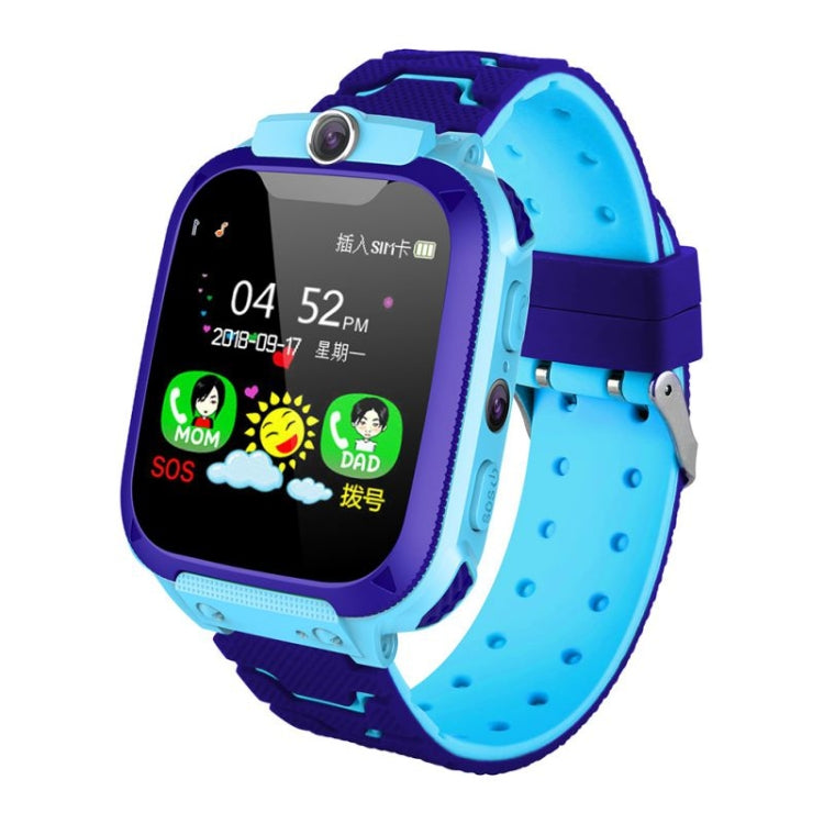 Montre connectée Q12 à écran couleur de 1,44 pouces pour enfants, non étanche, prise en charge du positionnement LBS / numérotation bidirectionnelle / SOS / surveillance vocale / application Setracker