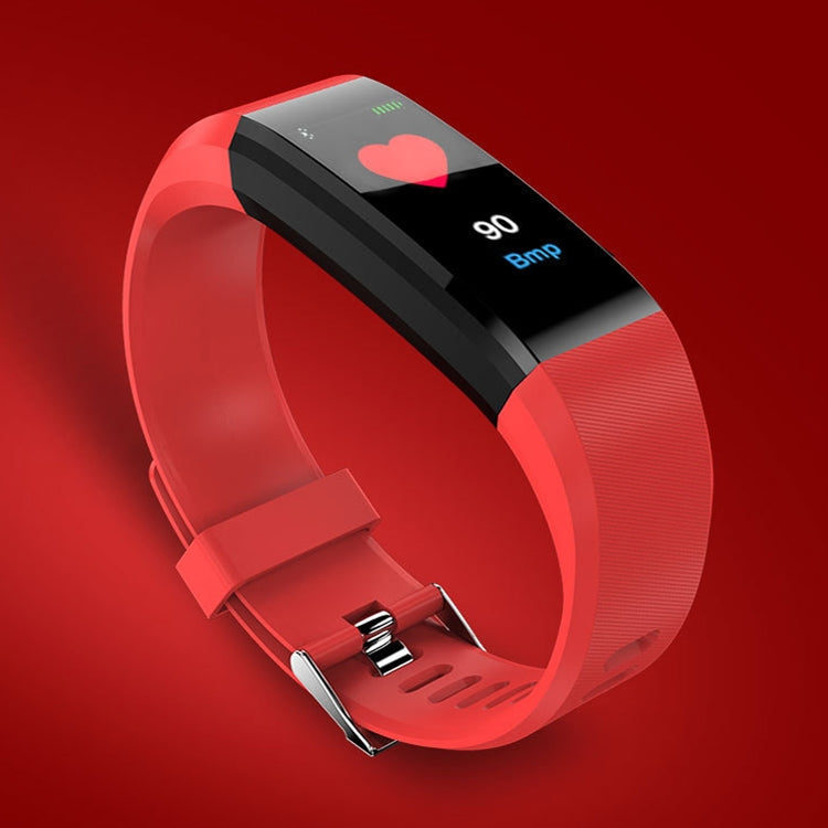 Bracelet intelligent à écran couleur OLED 115Plus de 0,96 pouces, rappel d'appel/surveillance de la fréquence cardiaque/surveillance de la pression artérielle/surveillance du sommeil/rappel de sédentarité