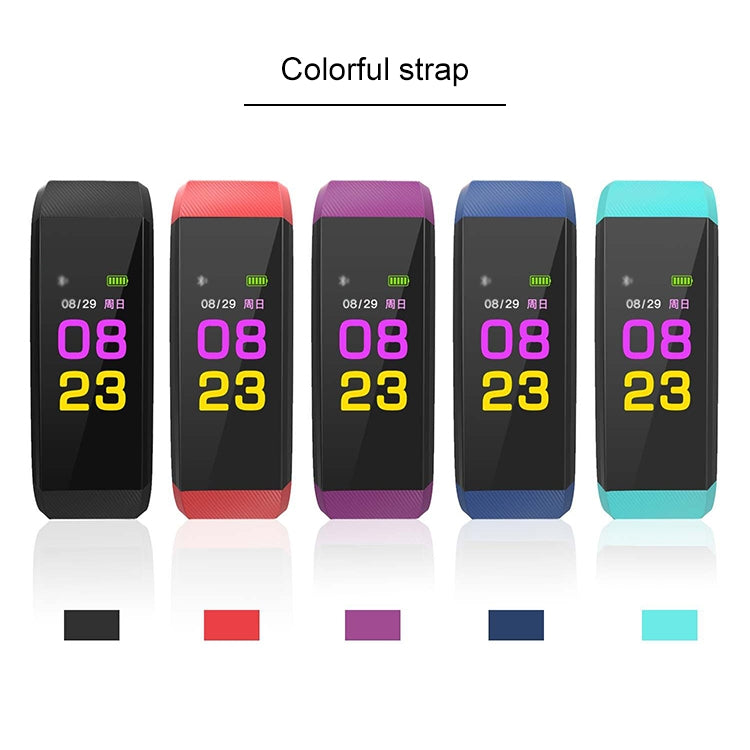 Bracelet intelligent à écran couleur OLED 115Plus de 0,96 pouces, rappel d'appel/surveillance de la fréquence cardiaque/surveillance de la pression artérielle/surveillance du sommeil/rappel de sédentarité