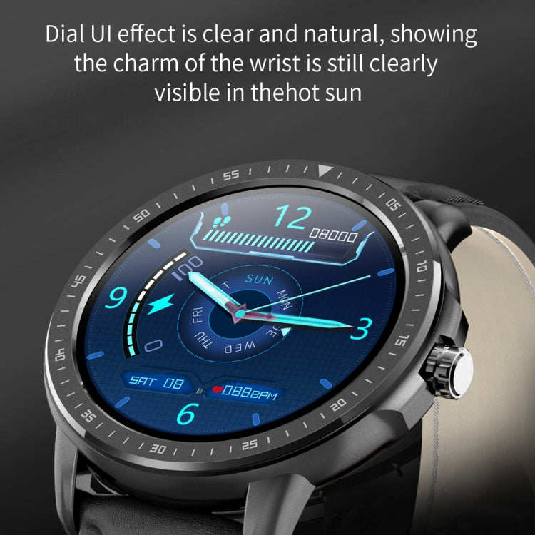 Montre intelligente à écran tactile couleur IPS CF19 de 1,3 pouces, étanche IP67, prise en charge des prévisions météorologiques/moniteur de fréquence cardiaque/moniteur de sommeil/surveillance de la pression artérielle